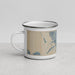 Left View Custom Newark California Map Enamel Mug in Afternoon