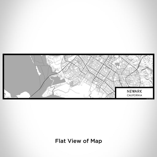 Flat View of Map Custom Newark California Map Enamel Mug in Classic