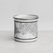 Front View Custom Newark California Map Enamel Mug in Classic
