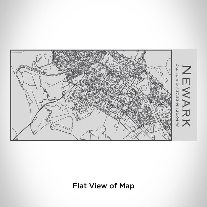 Rendered View of Newark California Map Engraving on 17oz Stainless Steel Insulated Cola Bottle