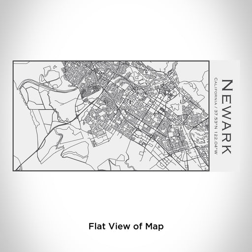 Rendered View of Newark California Map Engraving on 17oz Stainless Steel Insulated Cola Bottle in White