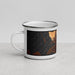 Left View Custom Newark California Map Enamel Mug in Ember