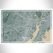 Newark New Jersey Map Print Landscape Orientation in Afternoon Style With Shaded Background
