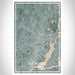 Newark New Jersey Map Print Portrait Orientation in Afternoon Style With Shaded Background