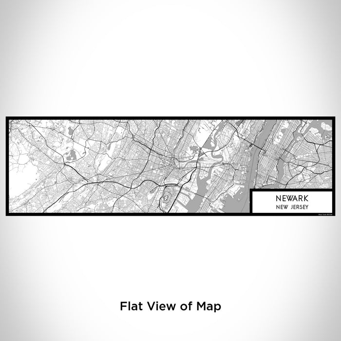 Flat View of Map Custom Newark New Jersey Map Enamel Mug in Classic