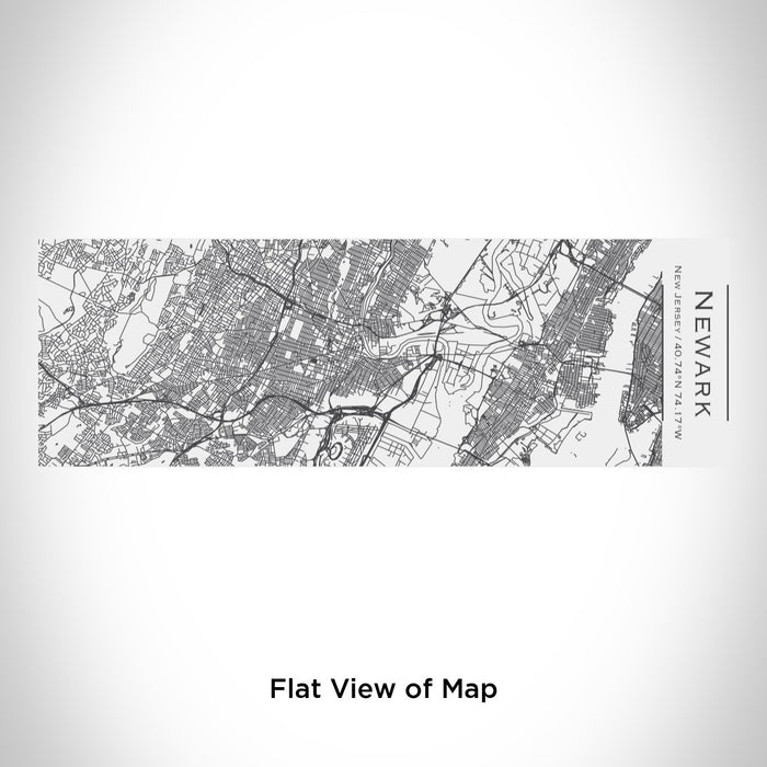 Rendered View of Newark New Jersey Map Engraving on 10oz Stainless Steel Insulated Cup with Sliding Lid in White