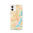 Custom Newark New Jersey Map iPhone 12 Phone Case in Watercolor