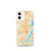Custom Newark New Jersey Map iPhone 12 mini Phone Case in Watercolor