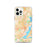 Custom Newark New Jersey Map iPhone 12 Pro Phone Case in Watercolor
