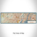 Flat View of Map Custom Newark New Jersey Map Enamel Mug in Woodblock