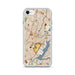 Custom Newark New Jersey Map iPhone SE Phone Case in Woodblock