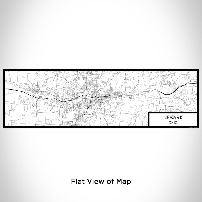 Flat View of Map Custom Newark Ohio Map Enamel Mug in Classic