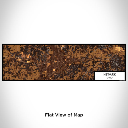Flat View of Map Custom Newark Ohio Map Enamel Mug in Ember