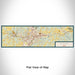 Flat View of Map Custom Newark Ohio Map Enamel Mug in Woodblock