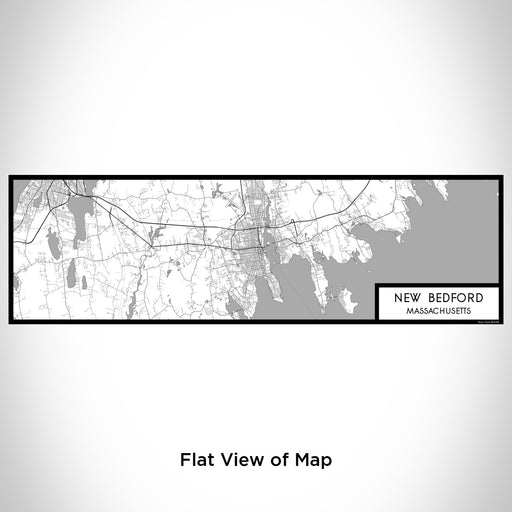 Flat View of Map Custom New Bedford Massachusetts Map Enamel Mug in Classic