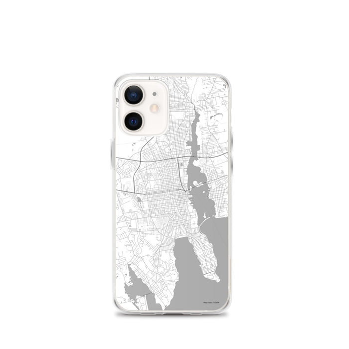 Custom New Bedford Massachusetts Map iPhone 12 mini Phone Case in Classic