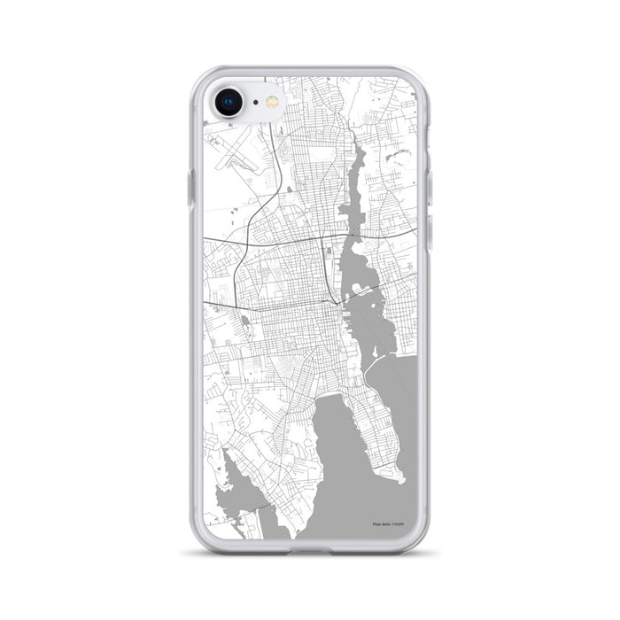 Custom New Bedford Massachusetts Map Phone Case in Classic