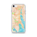 Custom New Bedford Massachusetts Map Phone Case in Watercolor