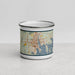 Front View Custom New Bedford Massachusetts Map Enamel Mug in Woodblock