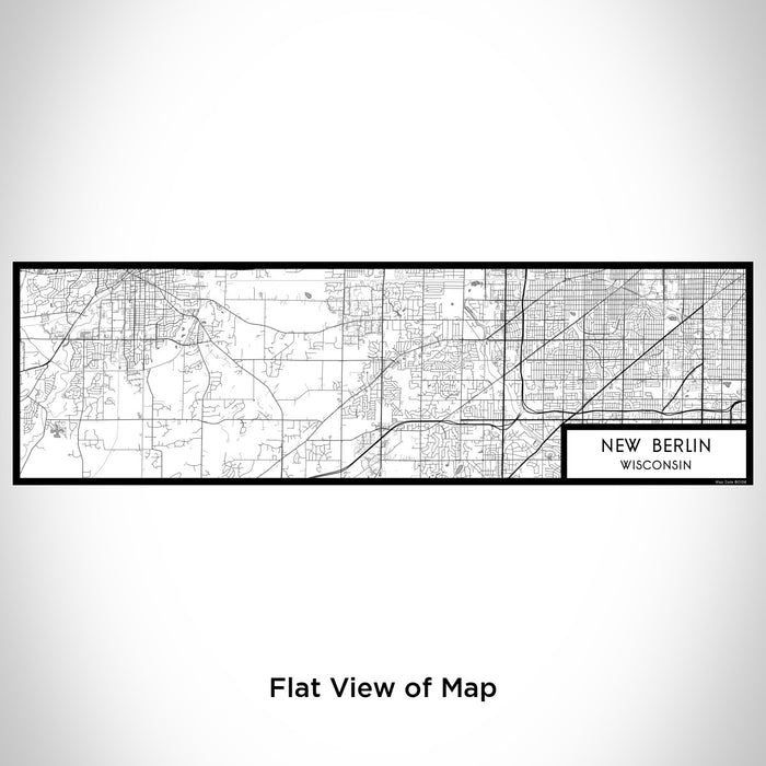 Flat View of Map Custom New Berlin Wisconsin Map Enamel Mug in Classic