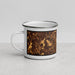 Left View Custom New Berlin Wisconsin Map Enamel Mug in Ember