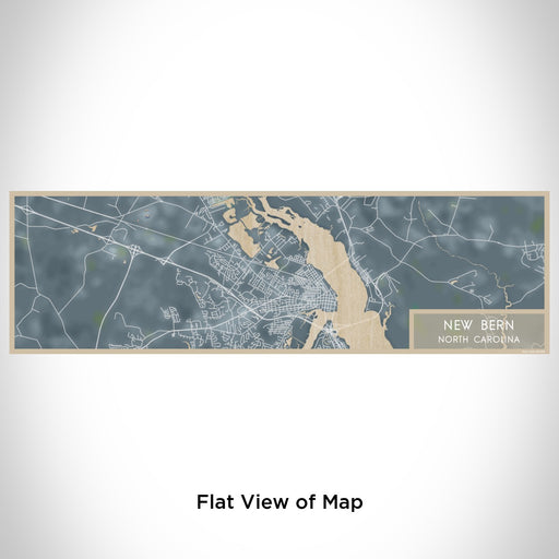 Flat View of Map Custom New Bern North Carolina Map Enamel Mug in Afternoon
