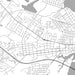 New Bern North Carolina Map Print in Classic Style Zoomed In Close Up Showing Details