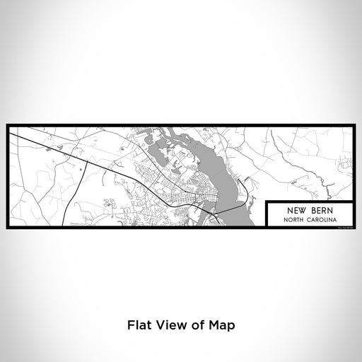 Flat View of Map Custom New Bern North Carolina Map Enamel Mug in Classic