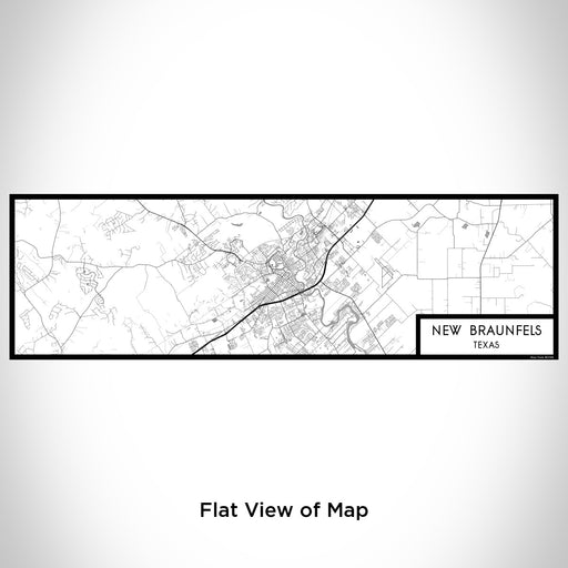 Flat View of Map Custom New Braunfels Texas Map Enamel Mug in Classic