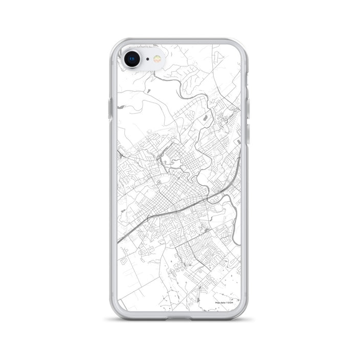 Custom New Braunfels Texas Map iPhone SE Phone Case in Classic
