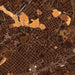 New Braunfels Texas Map Print in Ember Style Zoomed In Close Up Showing Details