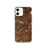 Custom New Braunfels Texas Map iPhone 12 Phone Case in Ember