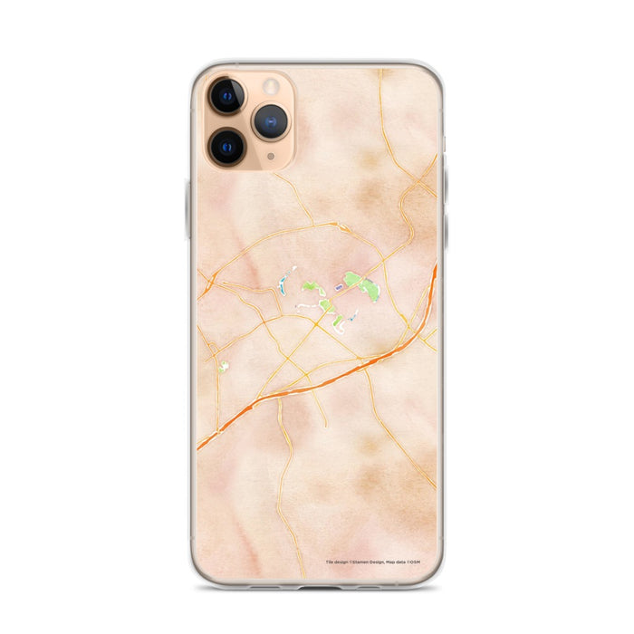 Custom New Braunfels Texas Map Phone Case in Watercolor