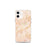 Custom New Braunfels Texas Map iPhone 12 mini Phone Case in Watercolor