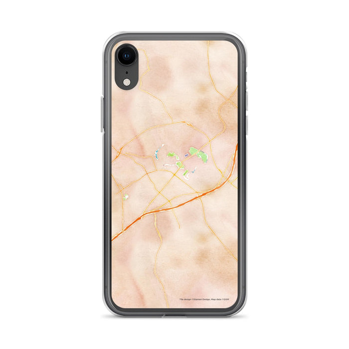 Custom New Braunfels Texas Map Phone Case in Watercolor