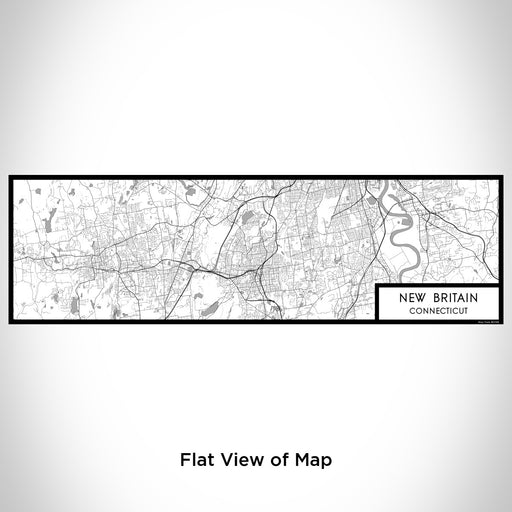 Flat View of Map Custom New Britain Connecticut Map Enamel Mug in Classic