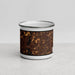 Front View Custom New Britain Connecticut Map Enamel Mug in Ember