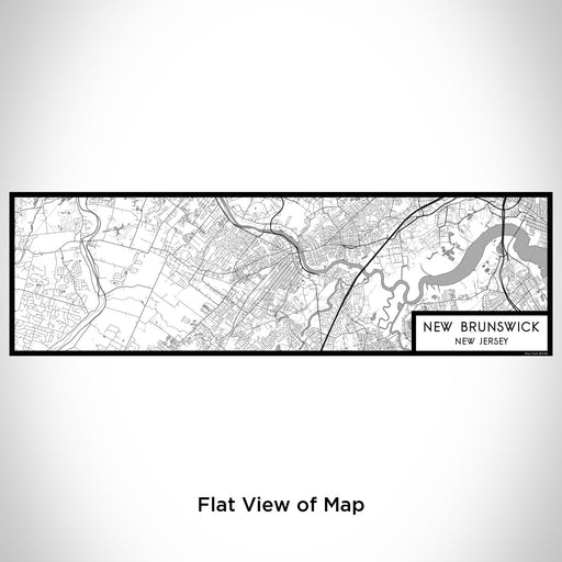 Flat View of Map Custom New Brunswick New Jersey Map Enamel Mug in Classic