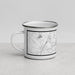 Left View Custom Newbury Massachusetts Map Enamel Mug in Classic