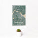 12x18 Newburyport Massachusetts Map Print Portrait Orientation in Afternoon Style With Small Cactus Plant in White Planter
