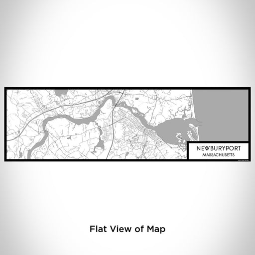 Flat View of Map Custom Newburyport Massachusetts Map Enamel Mug in Classic