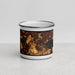 Front View Custom Newburyport Massachusetts Map Enamel Mug in Ember