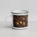 Left View Custom Newburyport Massachusetts Map Enamel Mug in Ember