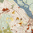 Newburyport Massachusetts Map Print in Woodblock Style Zoomed In Close Up Showing Details