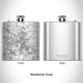 Rendered View of New Castle Pennsylvania Map Engraving on 6oz Stainless Steel Flask