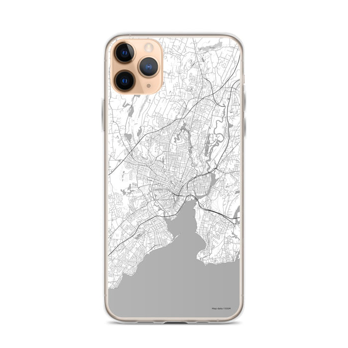 Custom New Haven Connecticut Map Phone Case in Classic