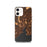Custom New Haven Connecticut Map iPhone 12 Phone Case in Ember