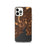 Custom New Haven Connecticut Map iPhone 12 Pro Phone Case in Ember