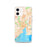 Custom New Haven Connecticut Map iPhone 12 Phone Case in Watercolor