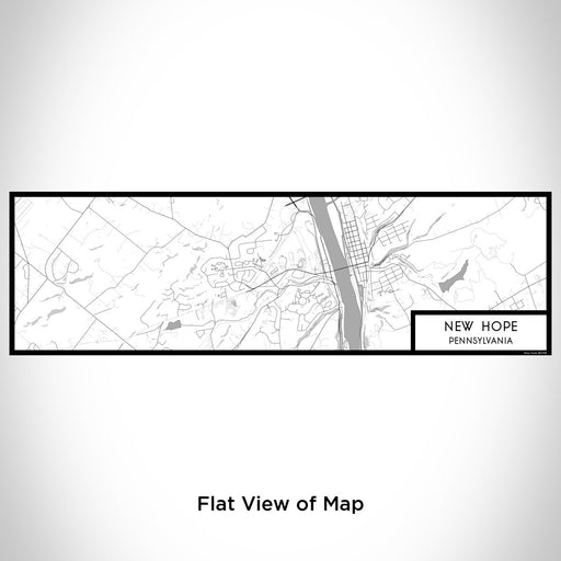 Flat View of Map Custom New Hope Pennsylvania Map Enamel Mug in Classic